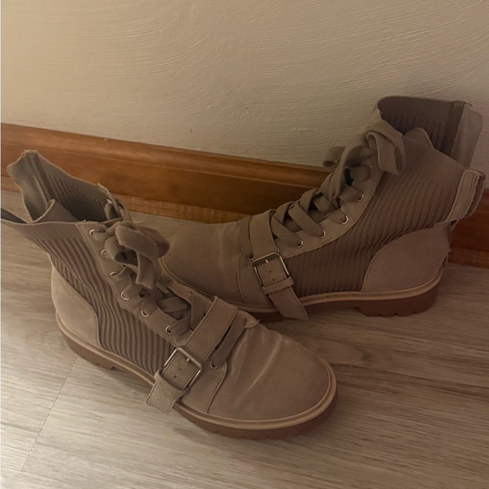 DV by Dolce Vita Taupe Combat Boots